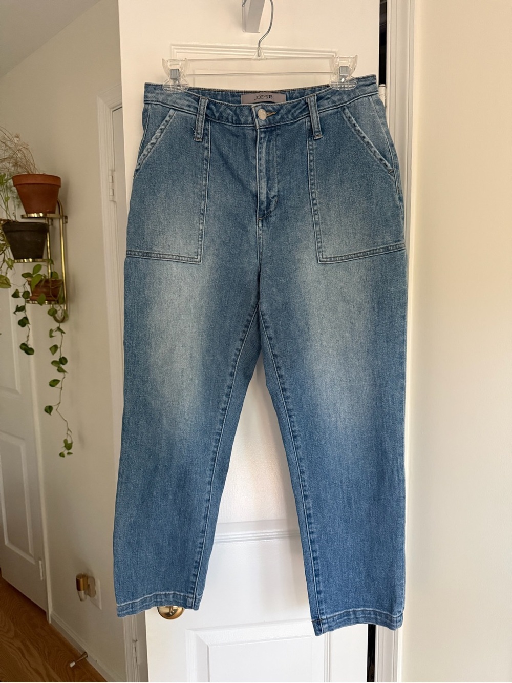 Joe’s Jeans The Honor Crop High-Rise Vintage Straight 90s Utility Jeans Size 28 - Picture 2 of 8